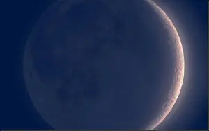 Nieuwe maan reflectie